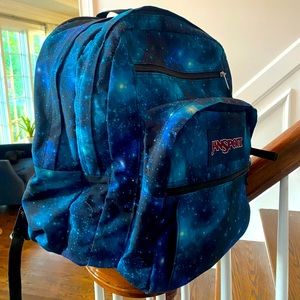 JanSport Big Student Backpack - with 15-Inch Laptop Compartment. Galaxy print.